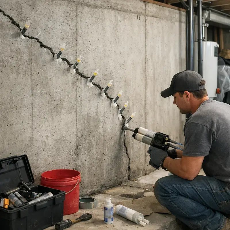 Basement Wall Crack Repair Bloomfield